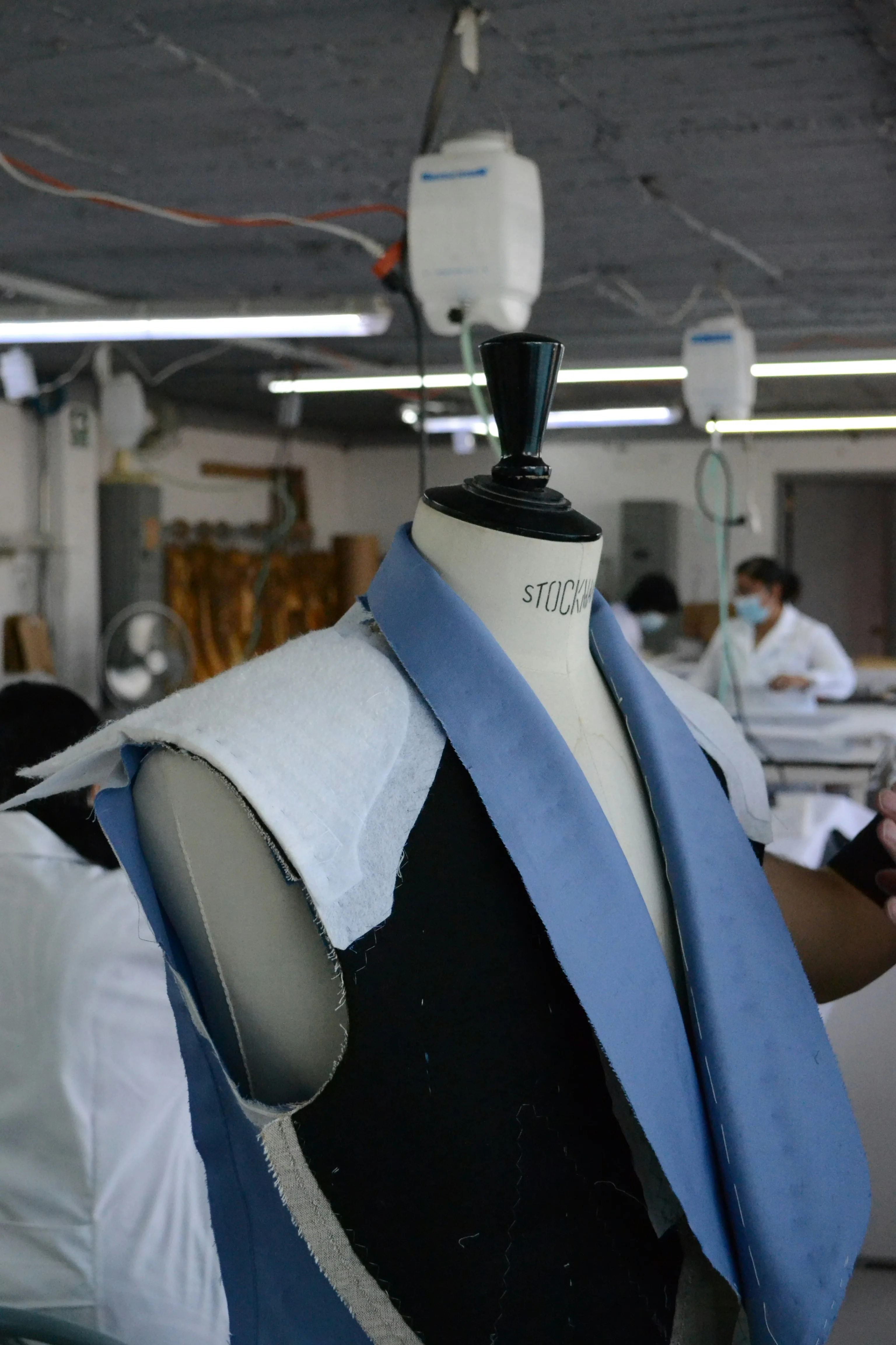 OTB supplier floor with dress form